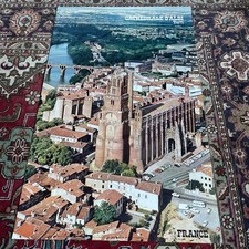 CATHÉDRALE D’ ALBI TARN FRANCE AFFICHE ORIGINALE TOURISME CIRCA 1960 BE Rare !