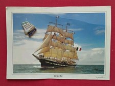 Pin's Bateaux Voilier 3 Mâts Belem  Avec Photo  Carte Postale (Cadre)