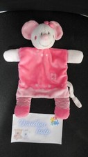 doudou plat souris Mimi rose NICOTOY
