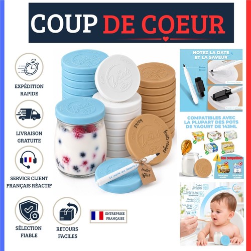 Couvercles pots yaourt - 30,