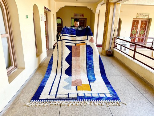 Tapis majorelle bleu - majorelle,
