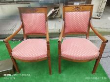 Paires Fauteuils Style Empire en Noyer