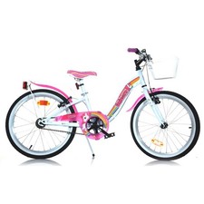 Vélo Licorne 20" Pour Fille Vélo Dino Bikes Avec Panier