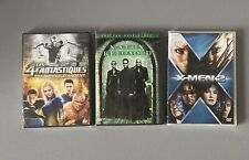 Lot 3 DVD Science Fiction / Les 4 Fantastiques + Matrix Reloaded + X-Men 2