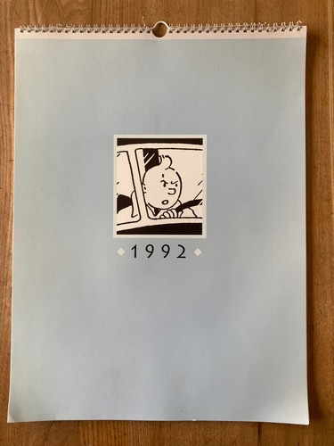 Calendrier tintin 1992 - calendrier,