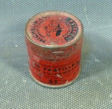 Ancienne boite ronde pastilles vulcanisantes code PANELLE Michelin vintage