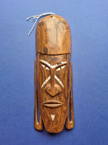 Ancien masque tiki bois - tiki,
