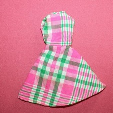 Robe écossaise rose vintage