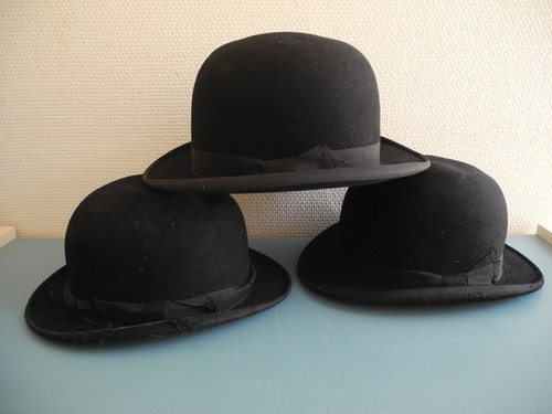 Lot anciens chapeaux melons - lot,