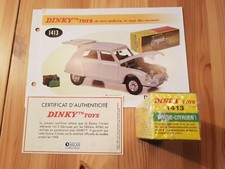Citroën Dyane blanc gris clair 1/43 Dinky Toys 1413 Atlas Neuf +Fiche Cert. Rare