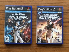 Lot 2 jeux STAR WARS BATTLEFRONT 1 et 2 sur PS2 - PAL FR - Complet Très bon état
