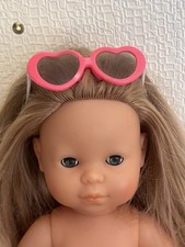 Accessoire Pour Poupée, Poupon Lunette Rose En Forme De Cœur