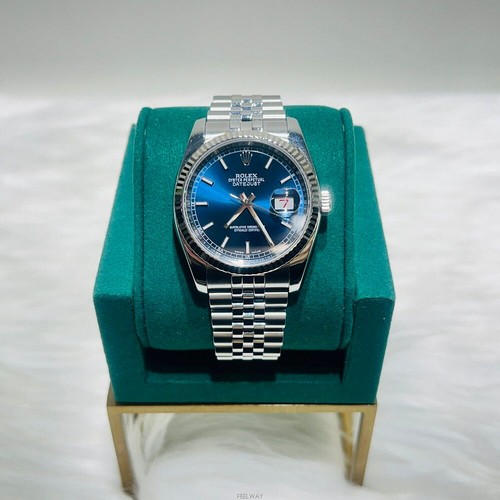 Rolex datejust bleu - rolex,