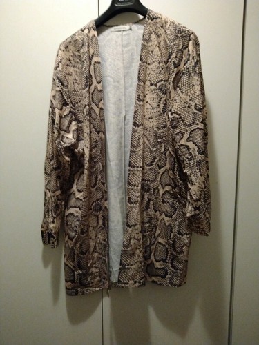 Veste motif python marron