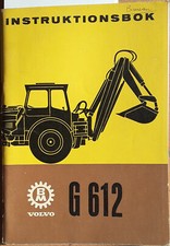 118 : BOLINDER - MUNKTELL : VOLVO : INSTRUKTIONSBOK : G612 : 92 PAGES : 15X21