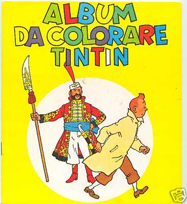 Tintin album colorier - a,