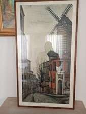 Tableau de Bernard Buffet le moulin rouge de Sarlat Caneda