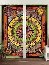 Rideau du zodiaque astrologie décoration murale bohème couvre-lit double hippie