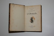Livre ancien : L'obstacle. Théatre.  Alphonse Daudet.   Illustré.  1891
