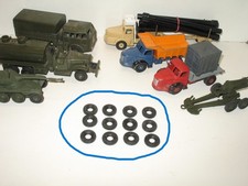 D06, DINKY X 12 pneus bande carrée camion super-toys, GMC, militaire, GAC 20/8
