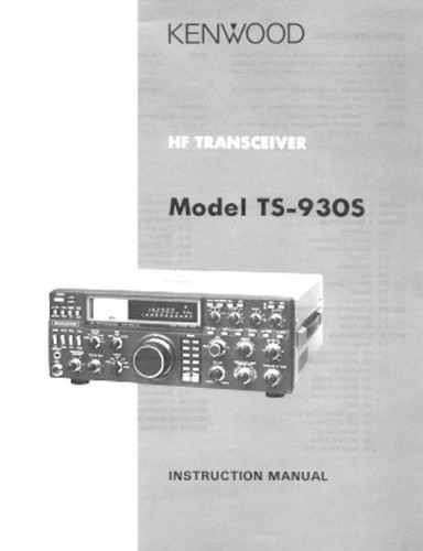 Kenwood 930s instruction - ts-930s,