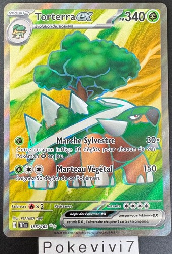 Carte pokemon torterra 185 162 - torterra, 185/162