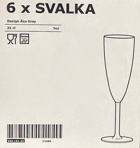 Ikea svalka champagne - champagne, glasses