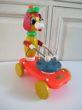 ☻ Ancien Jouet A Tirer Chien Éducalux Vintage Made In France