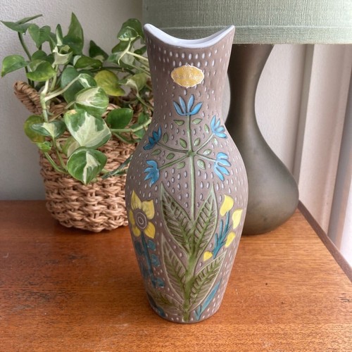 Vase floral upsala ekeby - floral, par