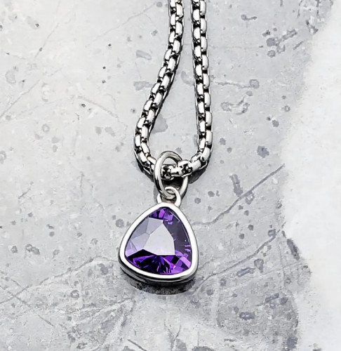 Real trillion cut amethyst - trillion,