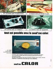 PUBLICITE  1973   CALOR  le SOUD'SAC