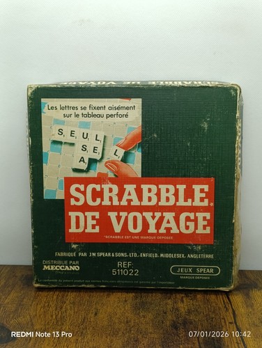 Ancien jeu scrabble - jeu, de