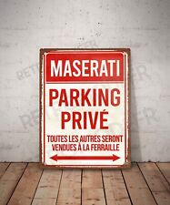 Plaque métal vintage Maserati