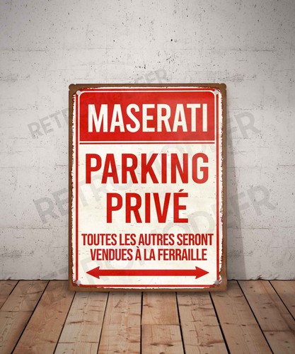 Plaque métal vintage - , maserati
