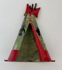 STARLUX / WESTERN   :  DECOR TIPI INDIEN         ROUGE