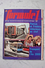 JOURNAL FORMULE 1 J2 N° 46 1973 POSTER COUPE OPEL KADETT FREDERIC FRANCOIS