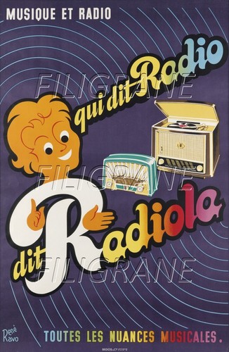 Radiola radio rfkb poster - radiola,