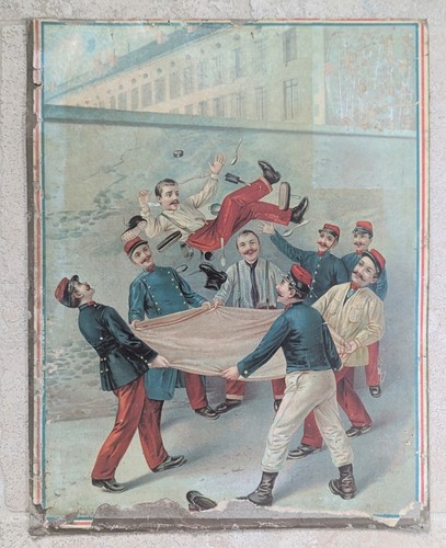 Carton chromolithographie - carton,