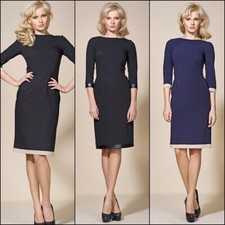 Robe de soirée femme ajustée - Alore AL03 - Noire Bleue - Tailles 36 38 40