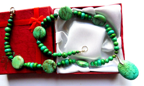 Collier turquoise tibet - turquoise, tibet-