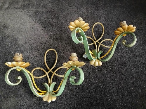 Paire appliques 1940 - , fer