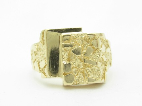14k jaune pépite motif - 14k,
