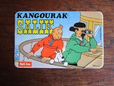 AUTOCOLLANT  TINTIN  /  SALIK KANGOURAK  / TINTIN et LE PROFESSEUR