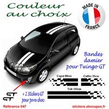 Kit Bandes damier pour Twingo