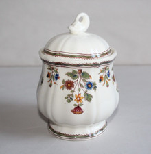 Sucrier en faïence de Gien décor Moustiers Olerys