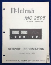 Original McIntosh MC2505 /