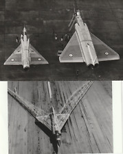 2 X MIRAGE DASSAULT  =IV A +  III FILET NYLFRANCE  AVION DE CHASSE  18 X 12 cm