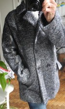 Manteau CAROLL 42/44 bleu chiné