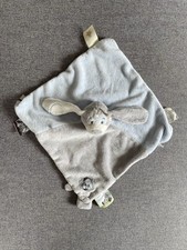 DOUDOU PLAT CHIEN GRIS MAUVE BLEU ARTHUR NOUKIE'S
