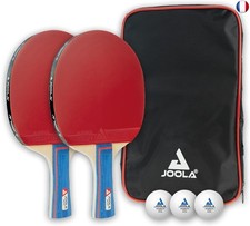 JOOLA Set de Ping-Pong Duo - 2 Raquettes + 3 Balles + Housse, 6 Pièces, 